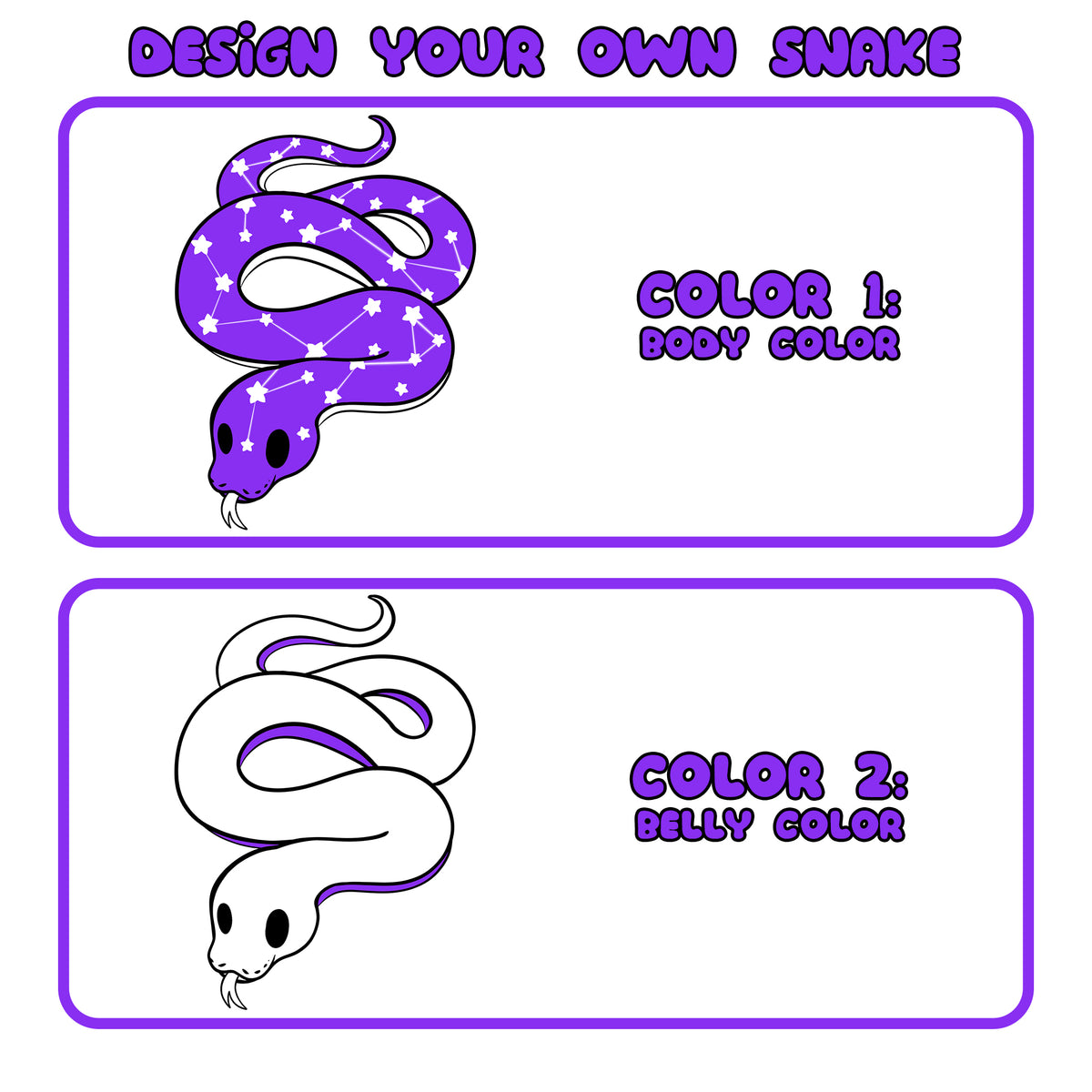 CUSTOM Weighted Constellation Snake Dragons' Garden