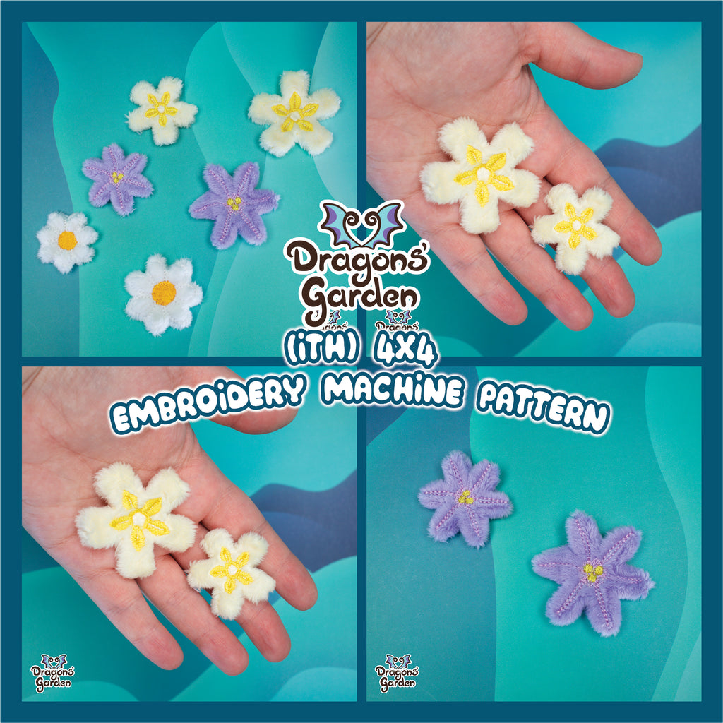 Spring Flowers Embroidery Pattern