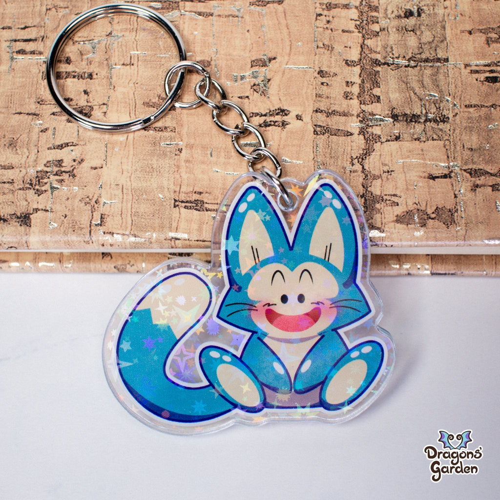 WHOLESALE Puar Kitty | Holographic Acrylic Keychain - Dragons' Garden - Keychain Keychain