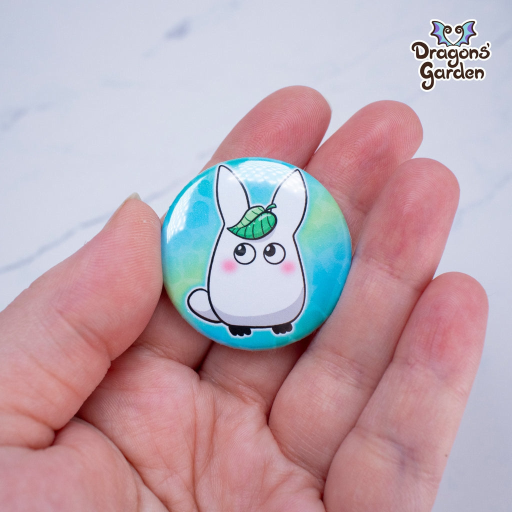 WHOLESALE White Spirit Totoro Ghibli | Button Pin - Dragons' Garden - Button Button