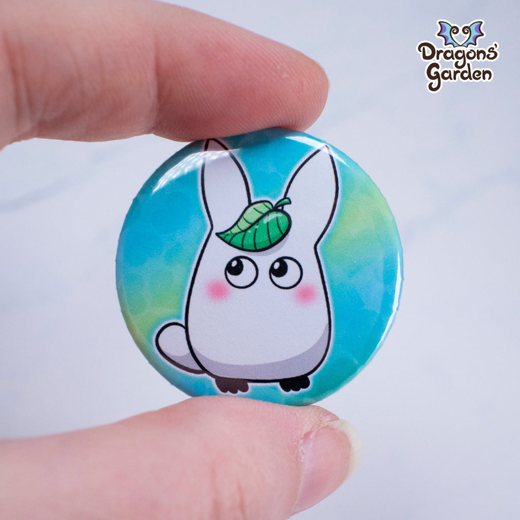 WHOLESALE White Spirit Totoro Ghibli | Button Pin - Dragons' Garden - Button Button