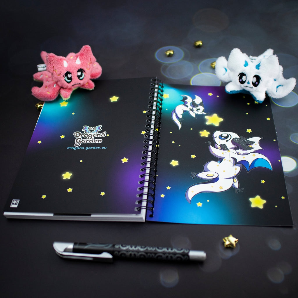 Constellation Dragons | A5 Bullet journal Spiral notebook - Dragons' Garden - Notebook Notebook