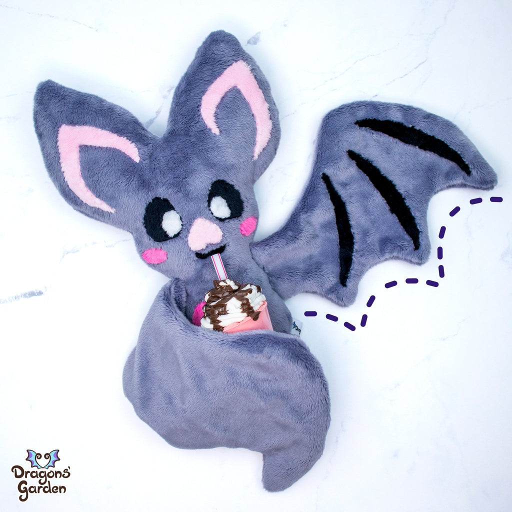 Cute Bat Plushie Sewing Pattern - Dragons' Garden - Pattern Animals