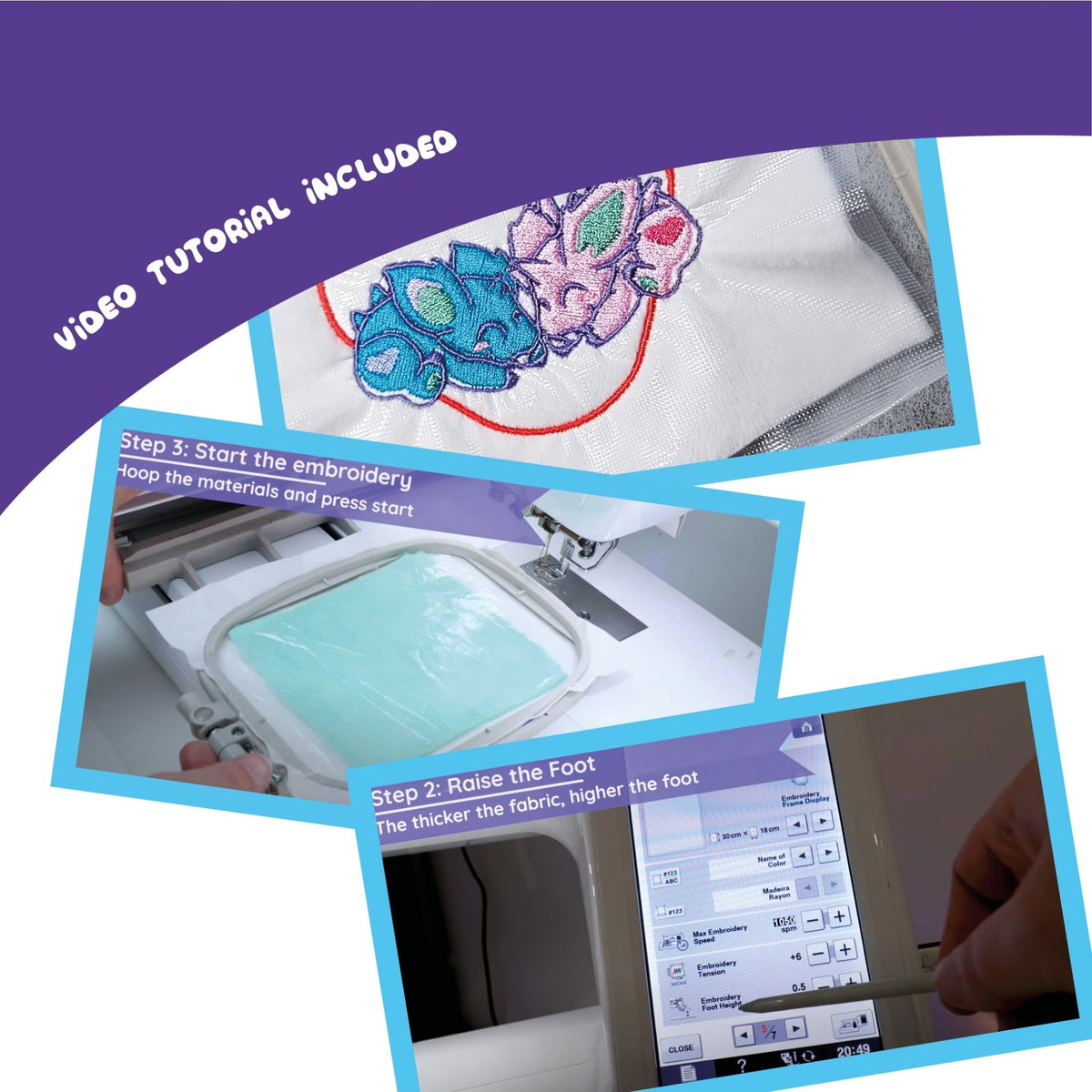 FREE Basting Stitch Bundle (Embroidery Files) Dragons' Garden