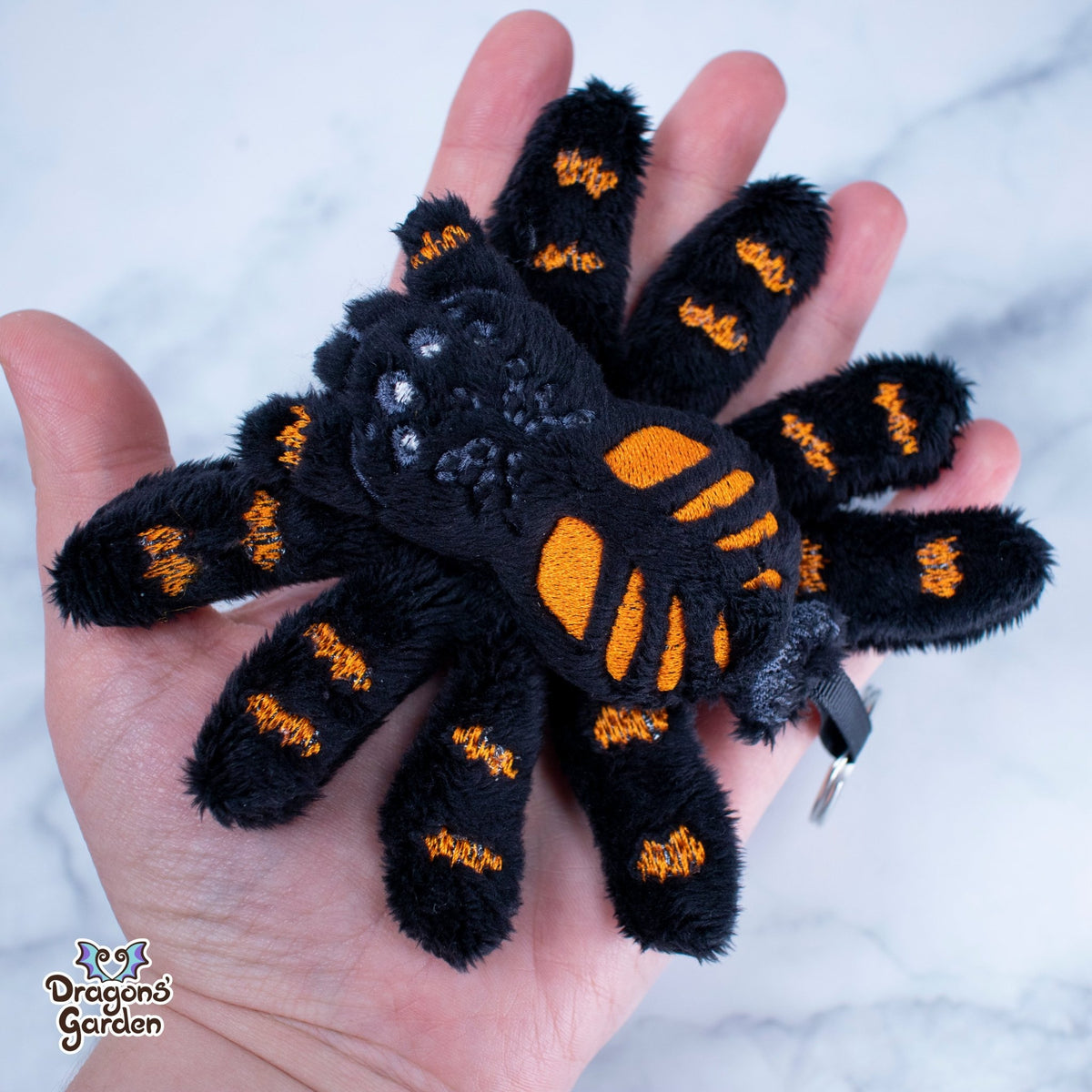 ITH Tarantula Spider Charm Plushie Pattern - Dragons' Garden