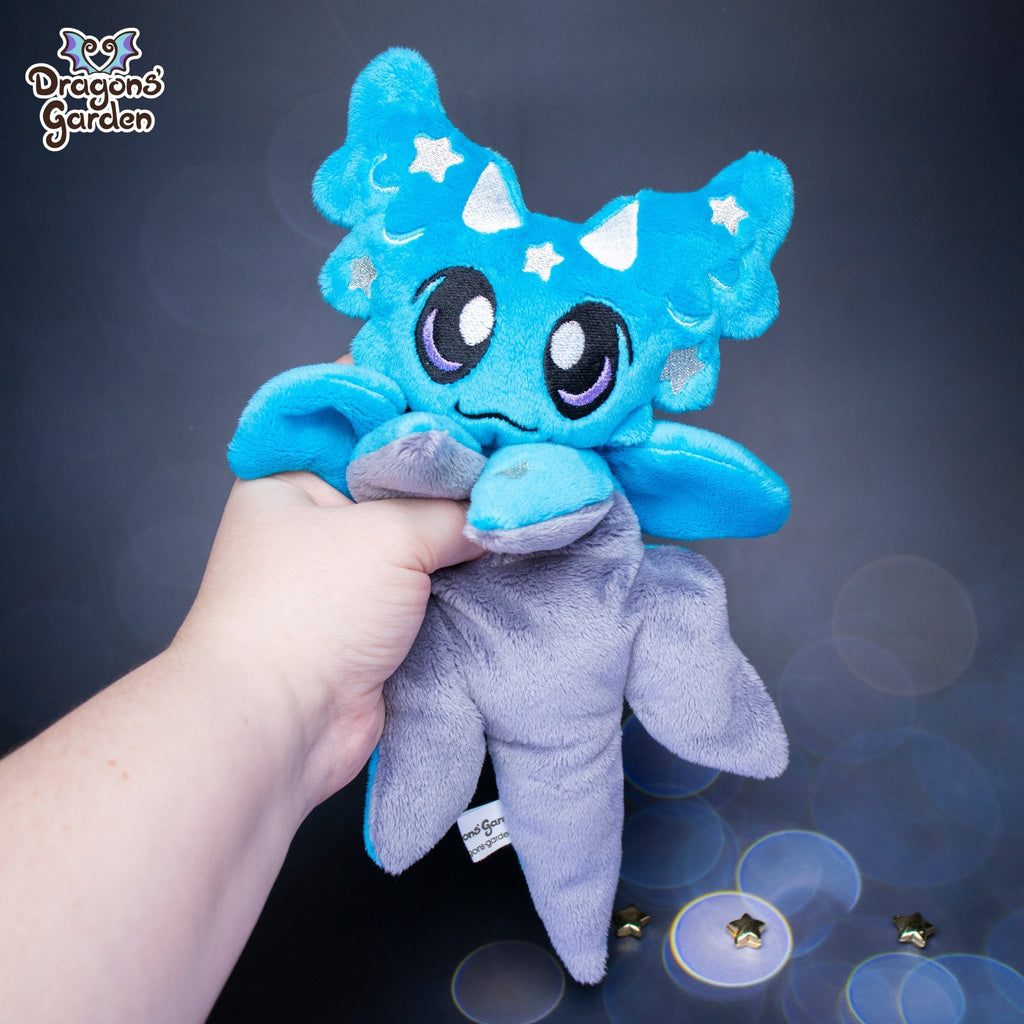Jumbo Starry Blue Dragon - Handmade Dragon Plush Toy