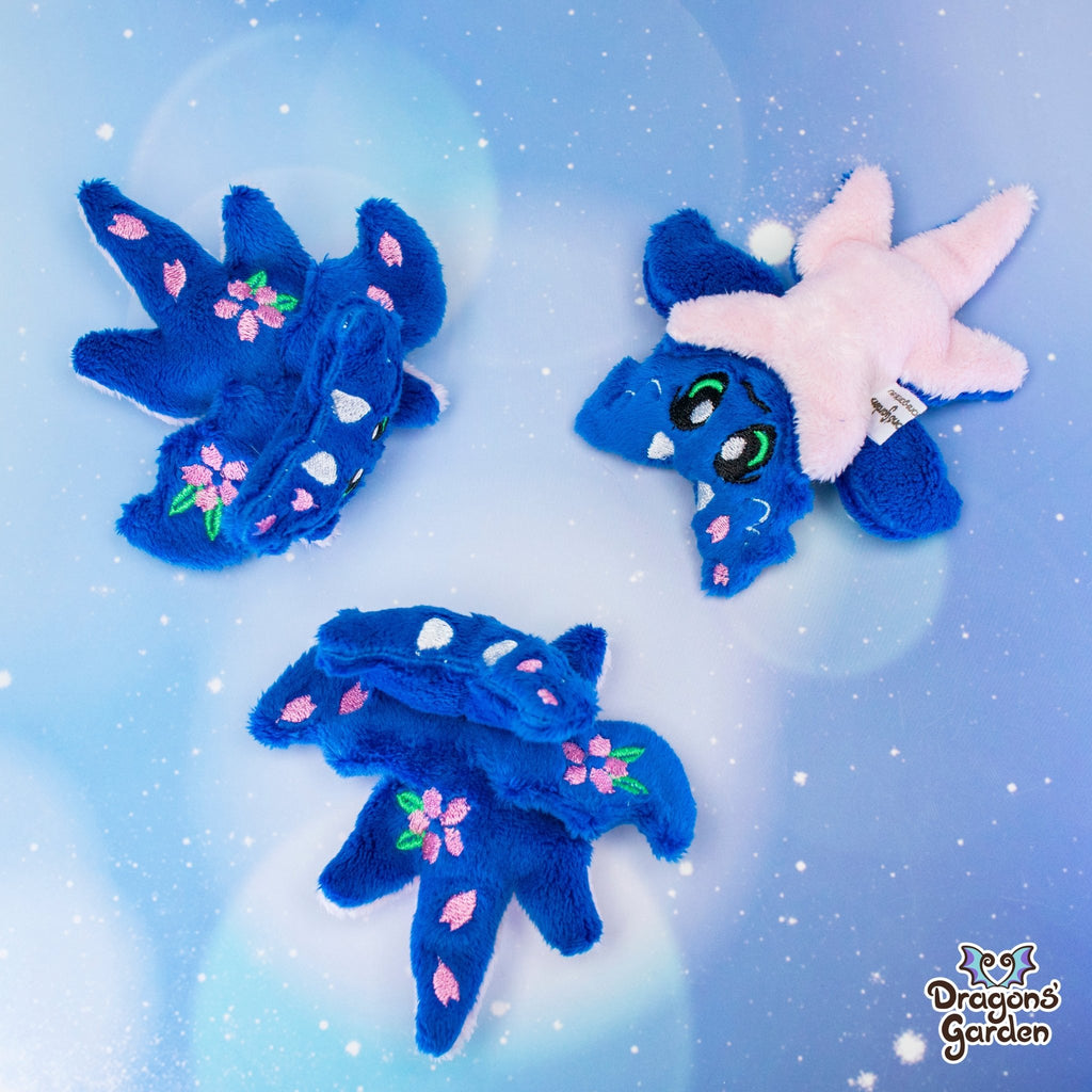 MAGNETIC Blue Sakura Micro Dragon Plushie - Dragons' Garden - Plushie *Limited Edition