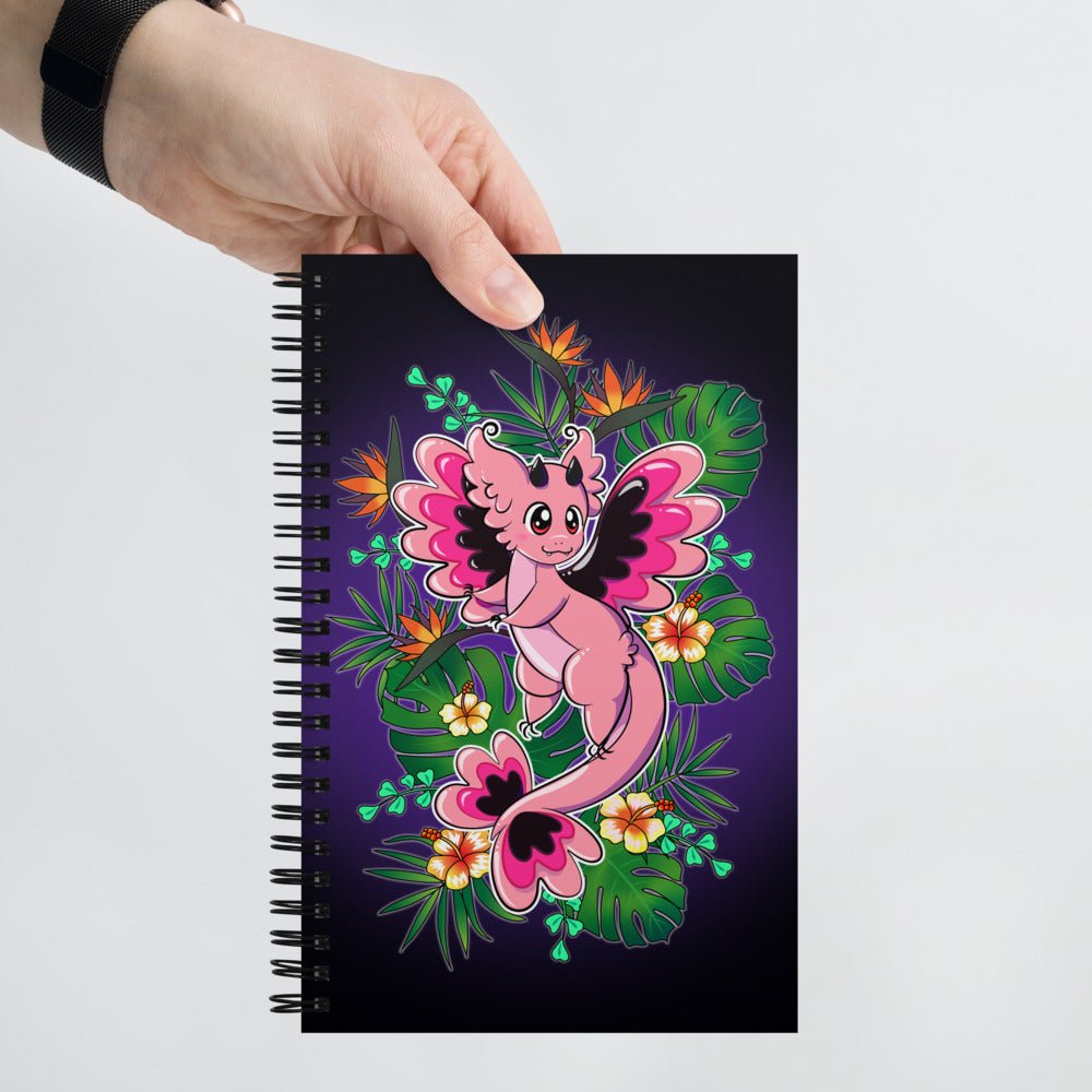 Mingo the Flamingo Bird Dragon | A5 Bullet journal Spiral notebook - Dragons' Garden - Notebook Notebook