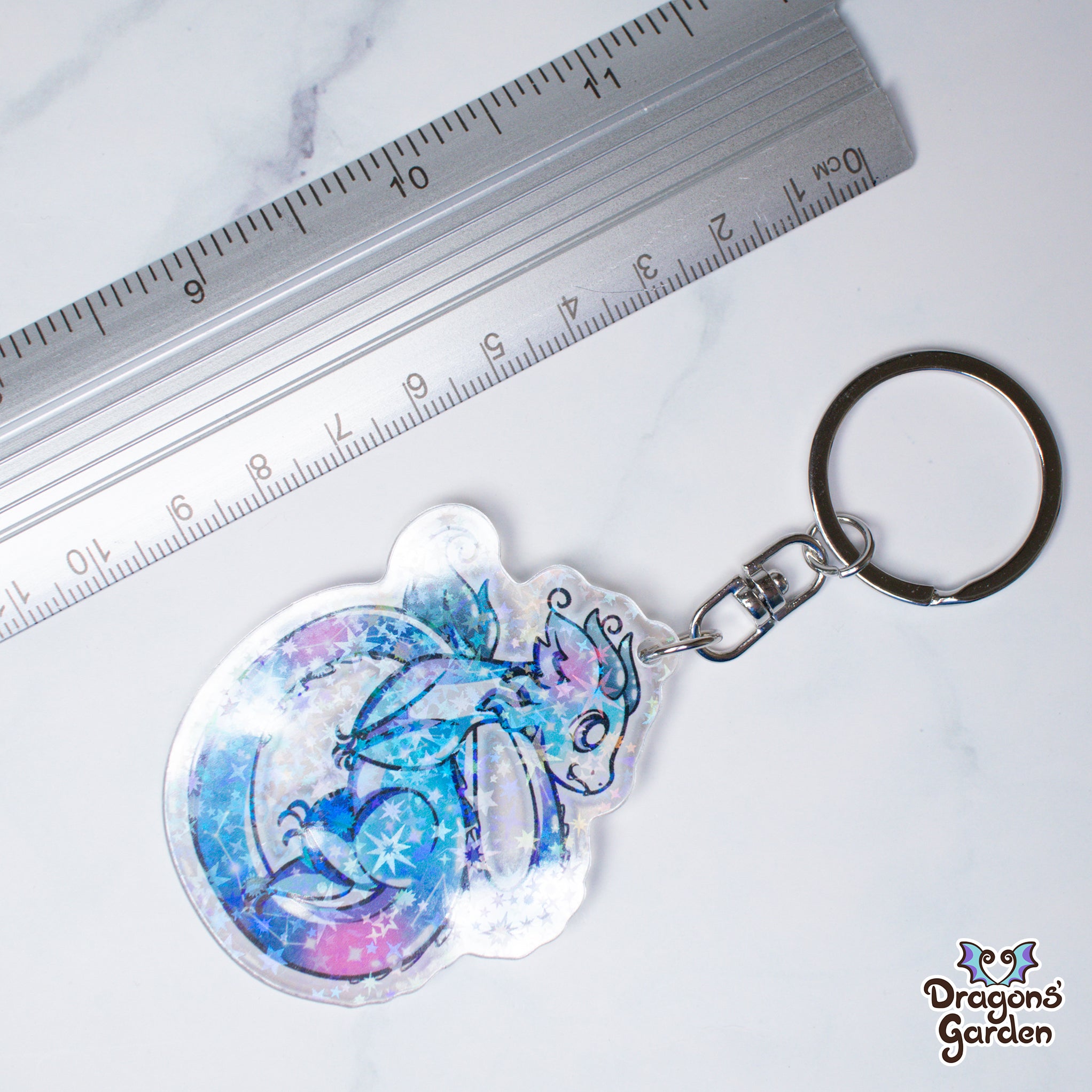 Astral Long Dragon | Holographic Acrylic Keychain– Dragons' Garden