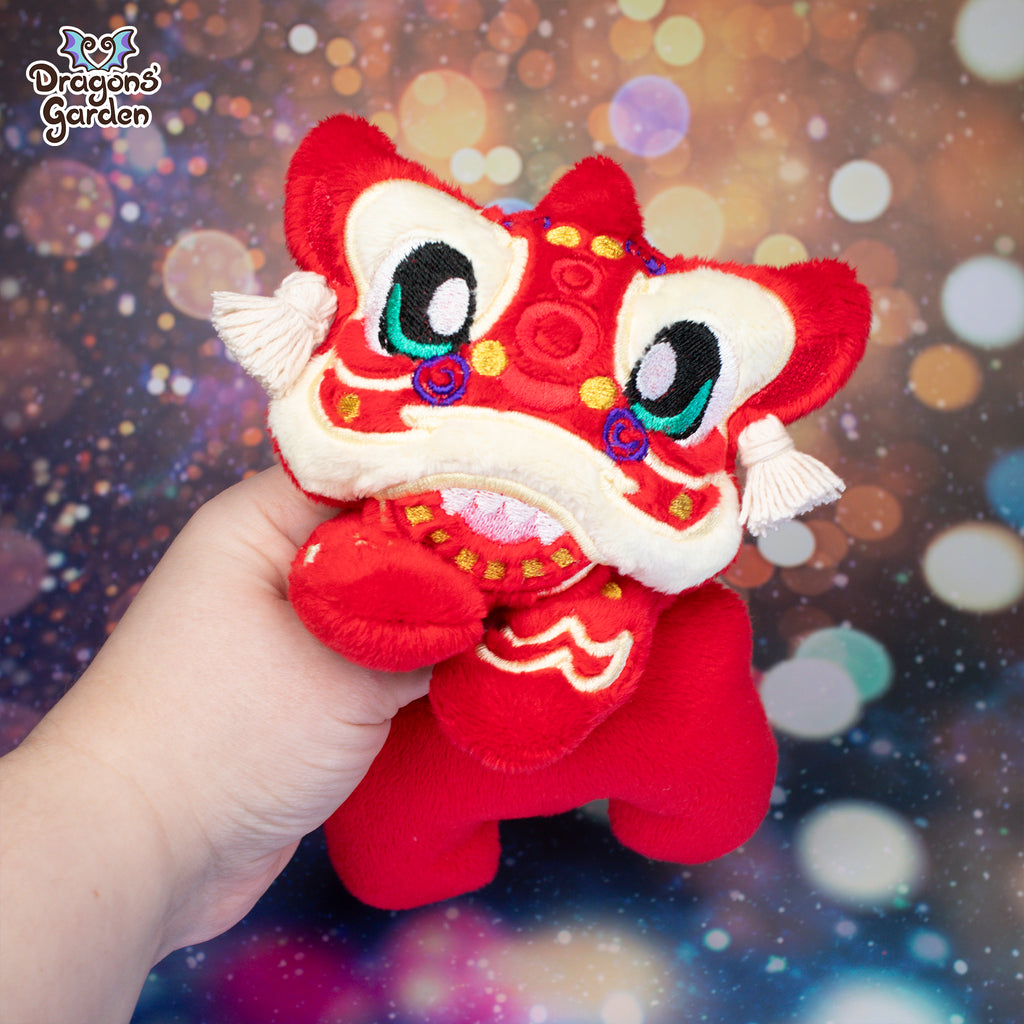 Custom Chinese Lion Plush Pattern