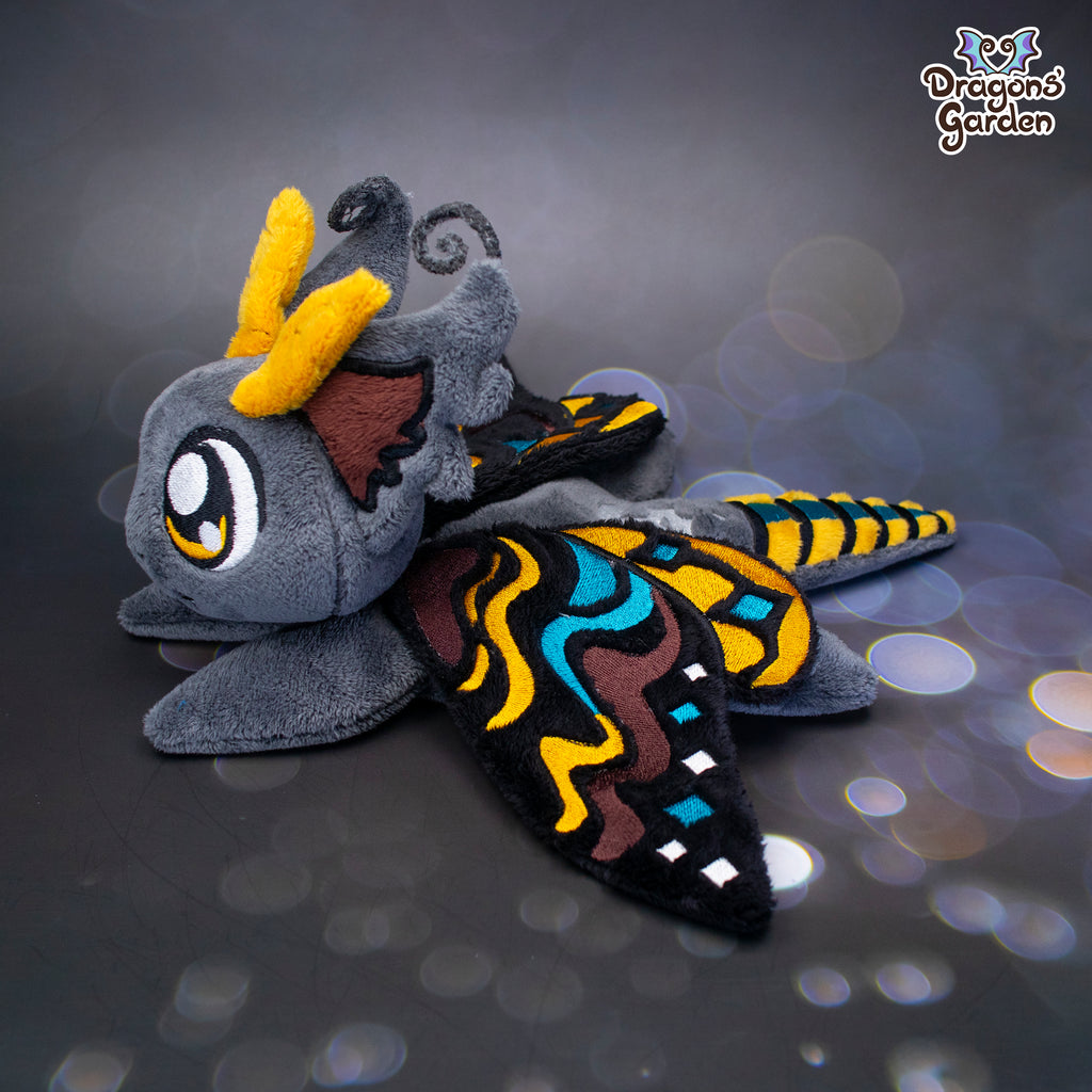 EXTRA WEIGHTED | Gold Death Moth Dragon Plush | Jumbo PLUS Edition