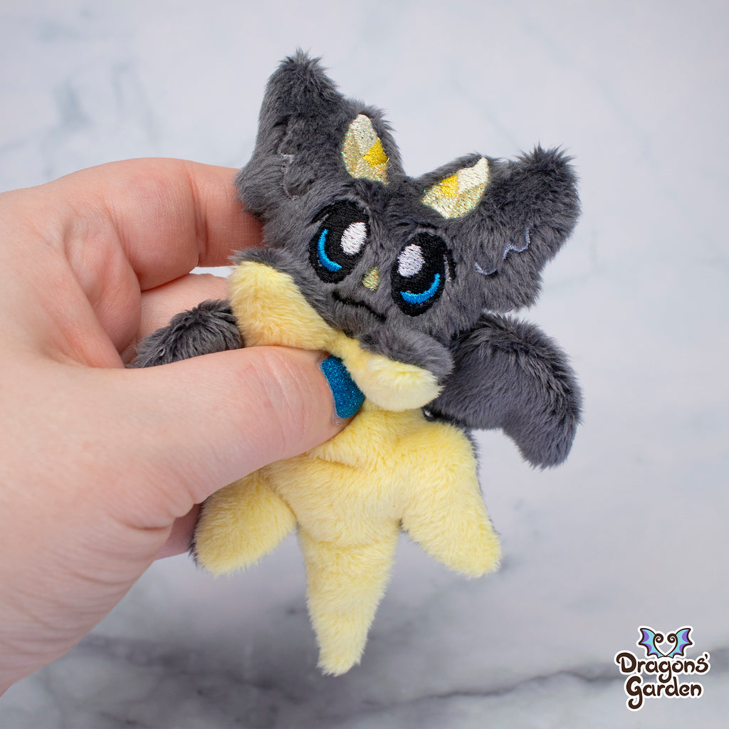 Handcrafted Topaz Dragon Plushie