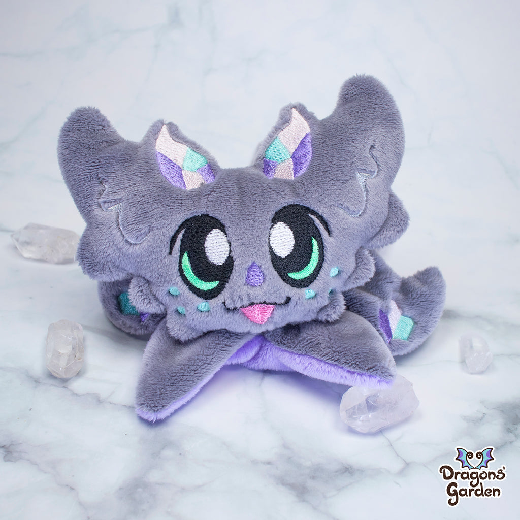 Gray and Lilac Dragon Toy