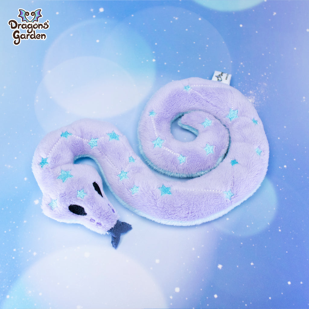 Small Lilac Weighted Constellation Snake Plush - Dragons' Garden
