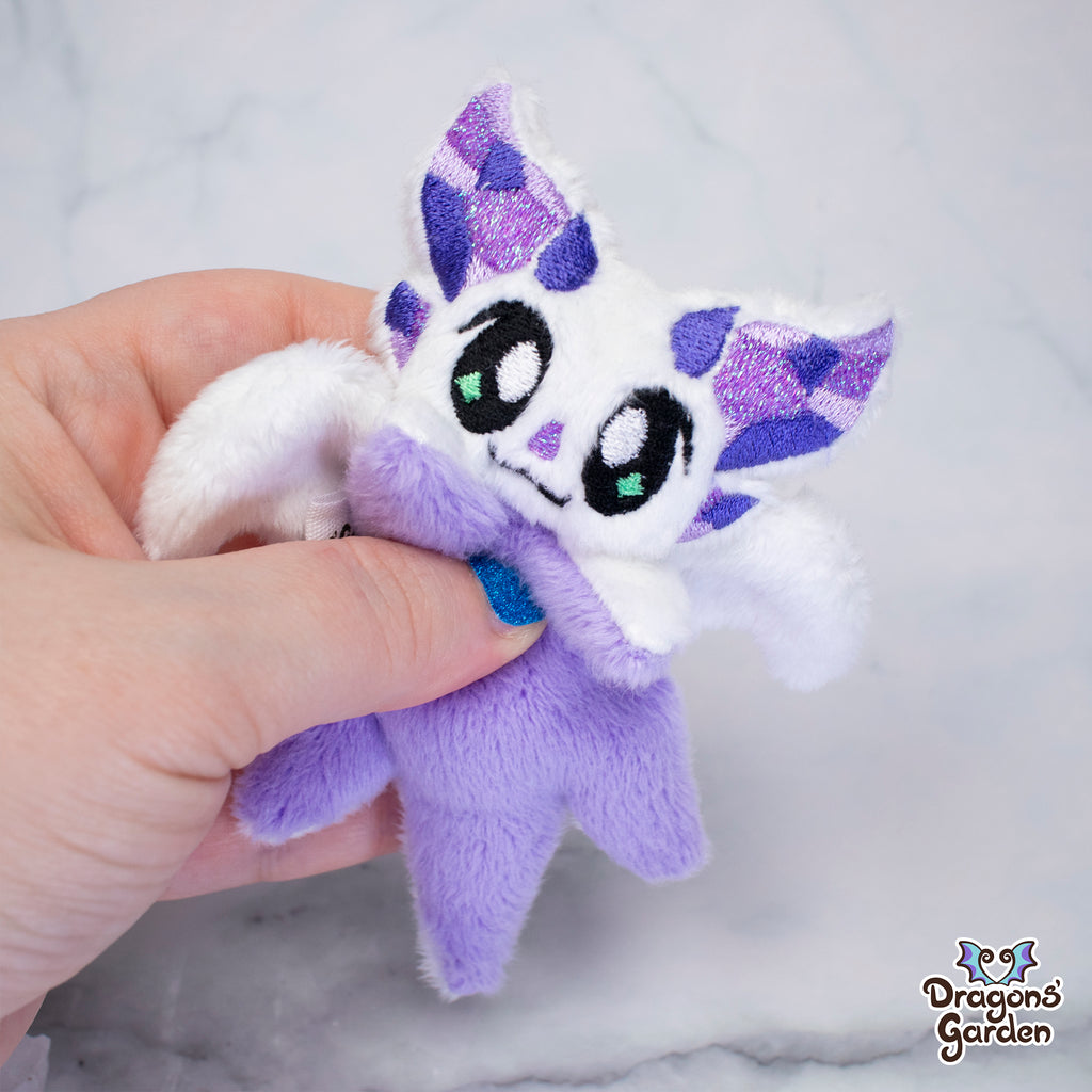 Glitter Embroidered Amethyst Plushie