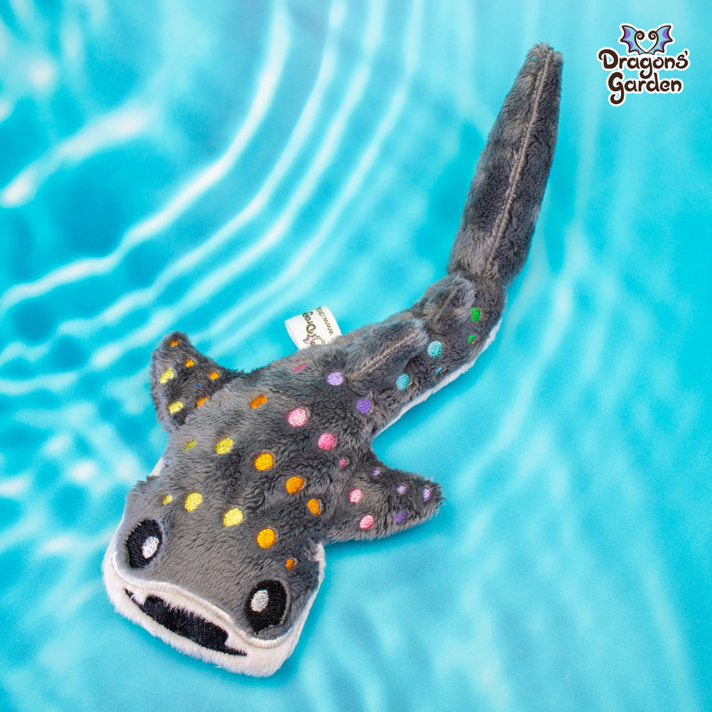 Rainbow Whale Shark Plushie - Dragons' Garden