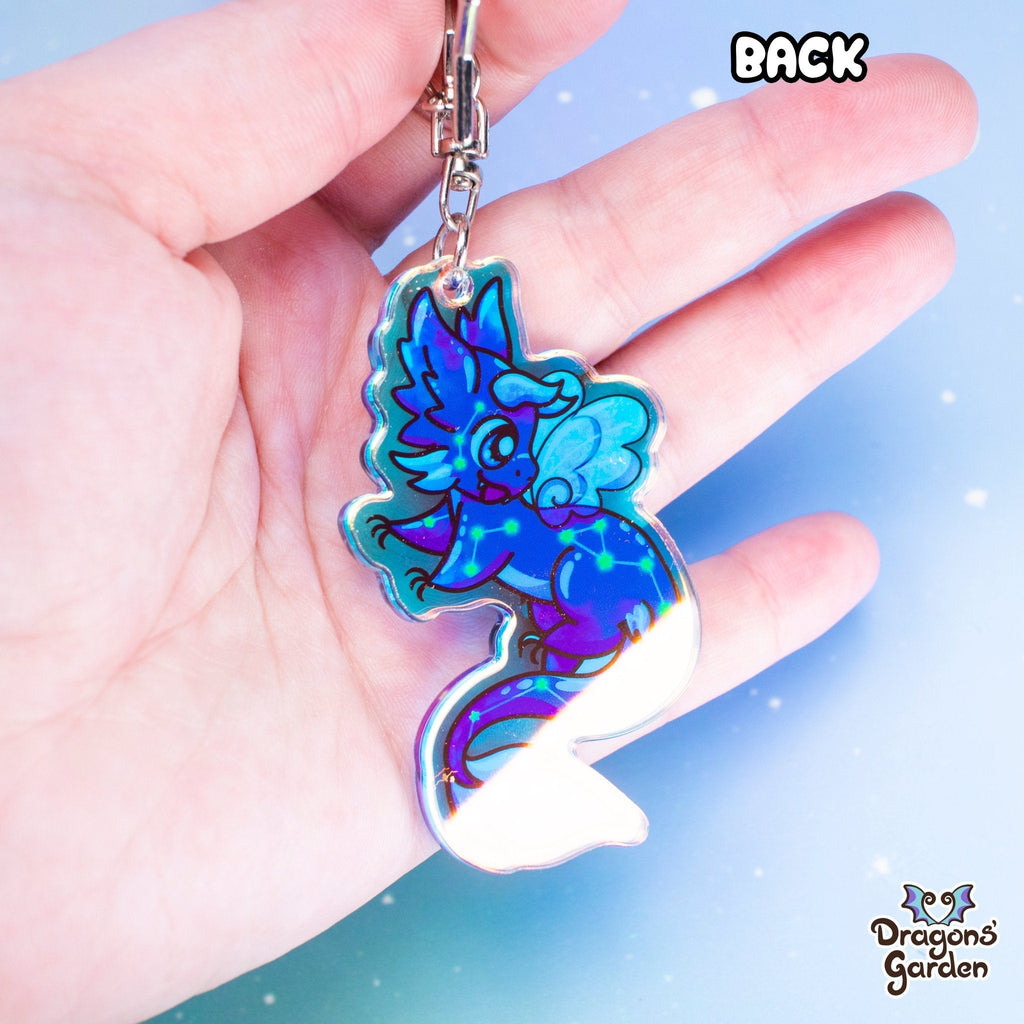 WHOLESALE Comet Dragon | Rainbow Acrylic Keychain - Dragons' Garden - Keychain Keychain