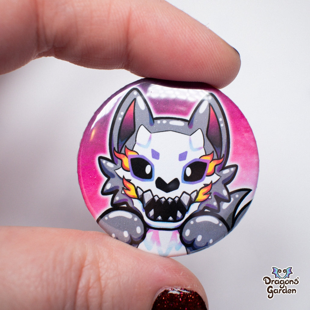 WHOLESALE Hellhound Puppy | Button Pin - Dragons' Garden - Button Button