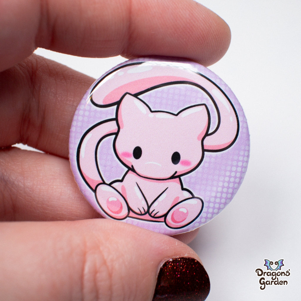 WHOLESALE Mew Pokemon | Button Pin - Dragons' Garden - Button Button