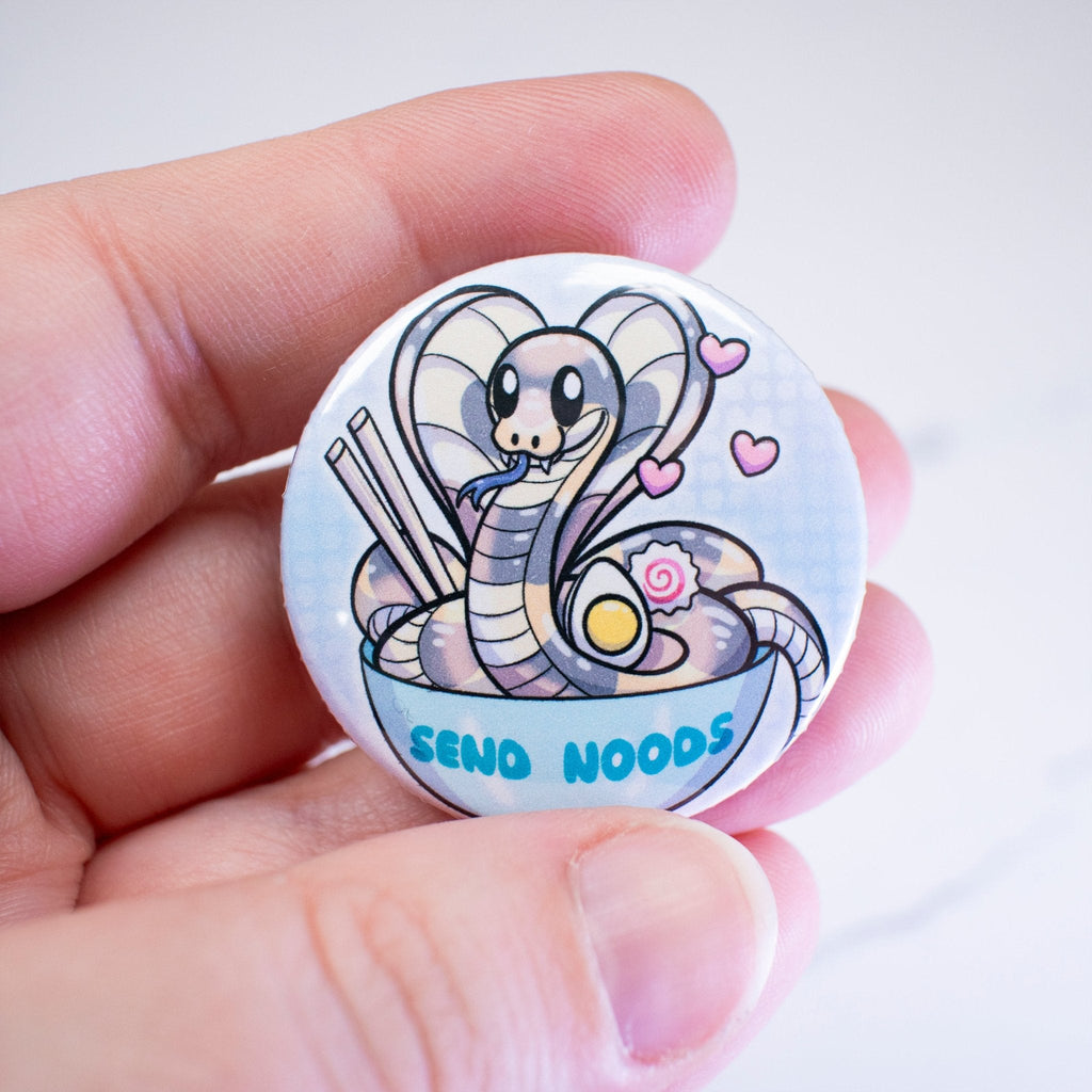 WHOLESALE Send Noods Cobra Snake | Button Pin - Dragons' Garden - Button Button