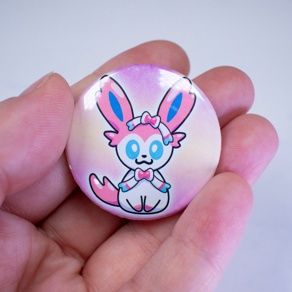 WHOLESALE Sylveon Pokemon | Button Pin - Dragons' Garden - Button Button