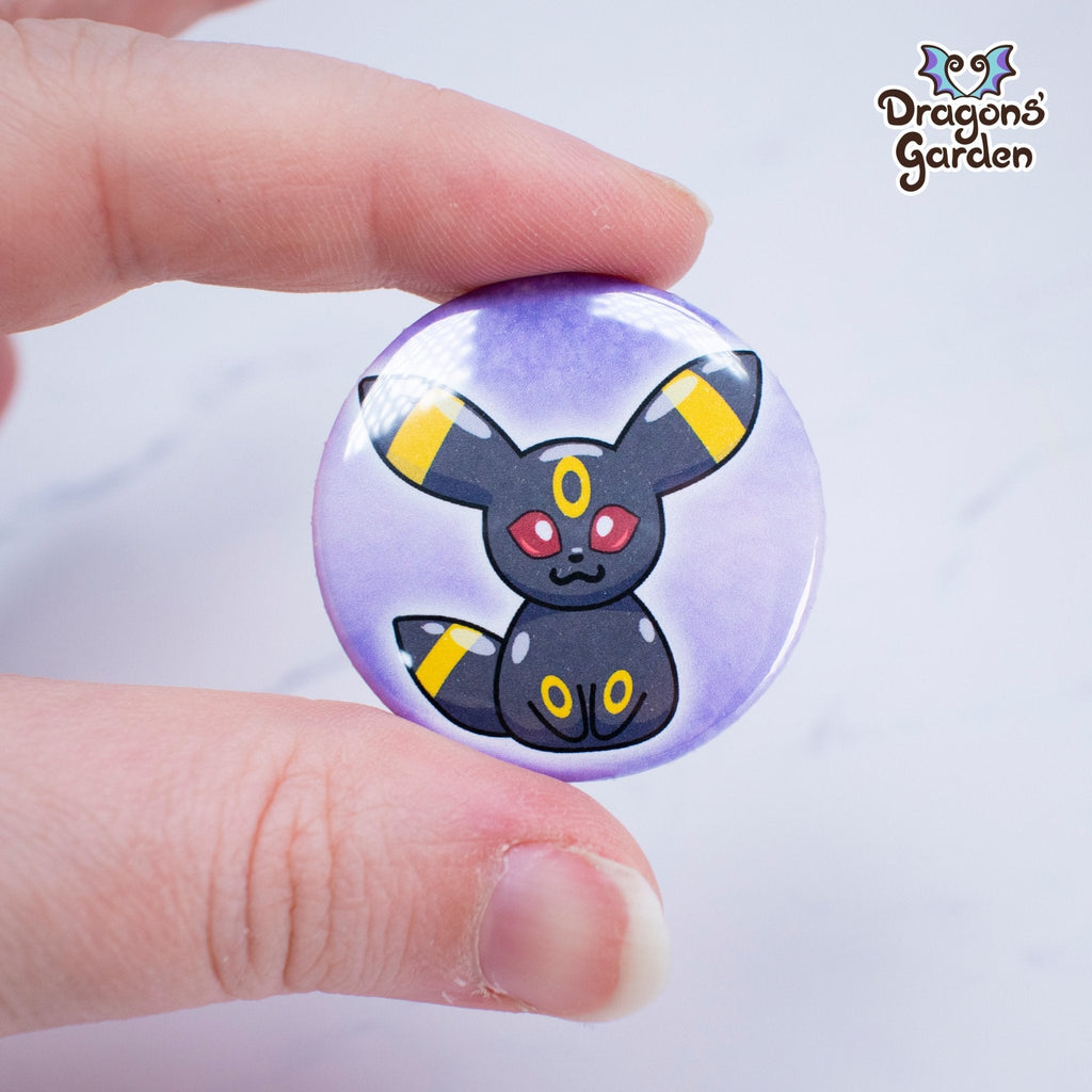 WHOLESALE Umbreon Pokemon | Button Pin - Dragons' Garden - Button Button