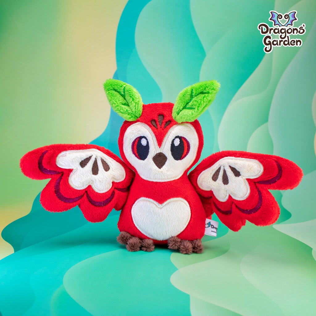 Apple Owl Plush Toy