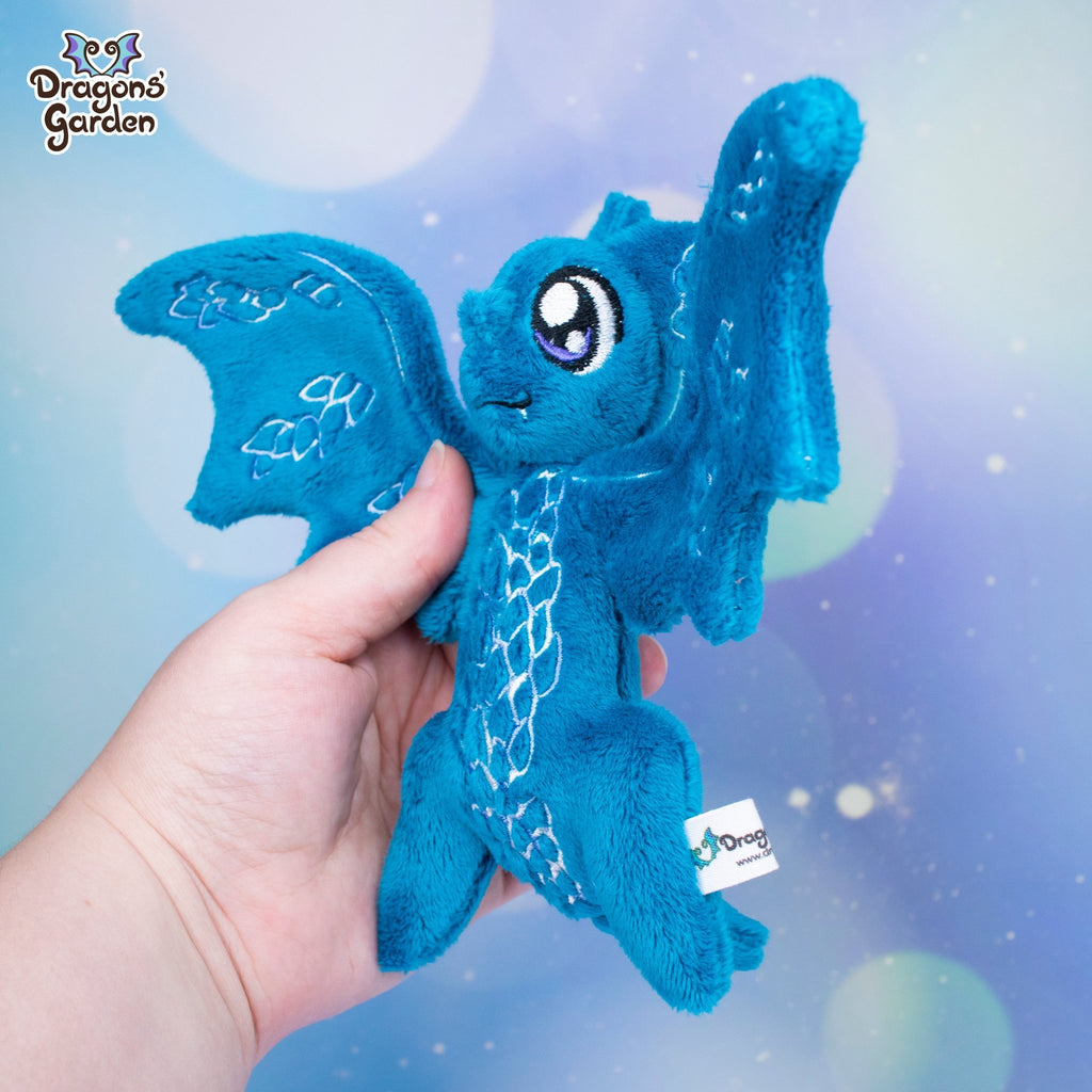 Blue Ice Wyvern | Tiny Dragon Plushies - Dragons' Garden - Plushie