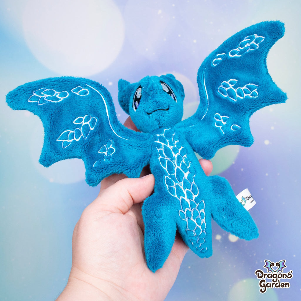 Blue Ice Wyvern | Tiny Dragon Plushies - Dragons' Garden - Plushie