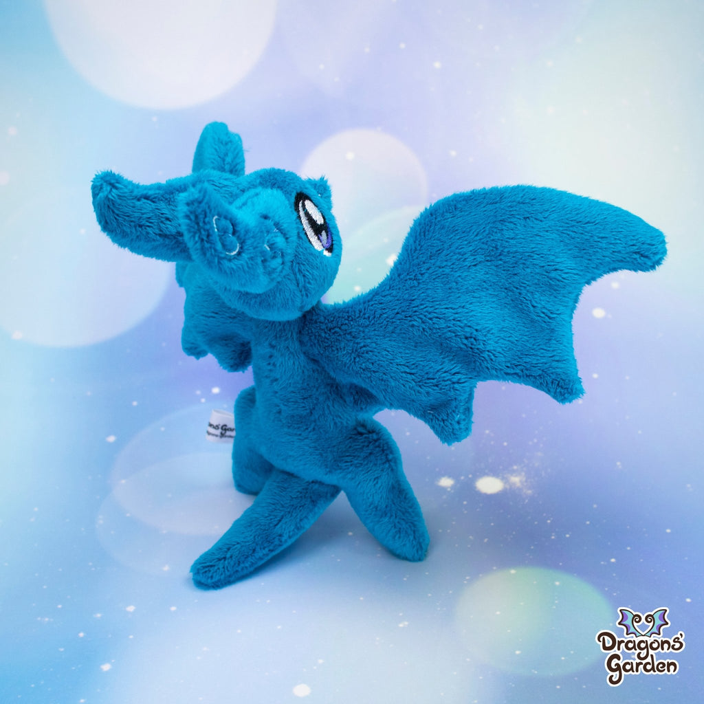 Blue Ice Wyvern | Tiny Dragon Plushies - Dragons' Garden - Plushie