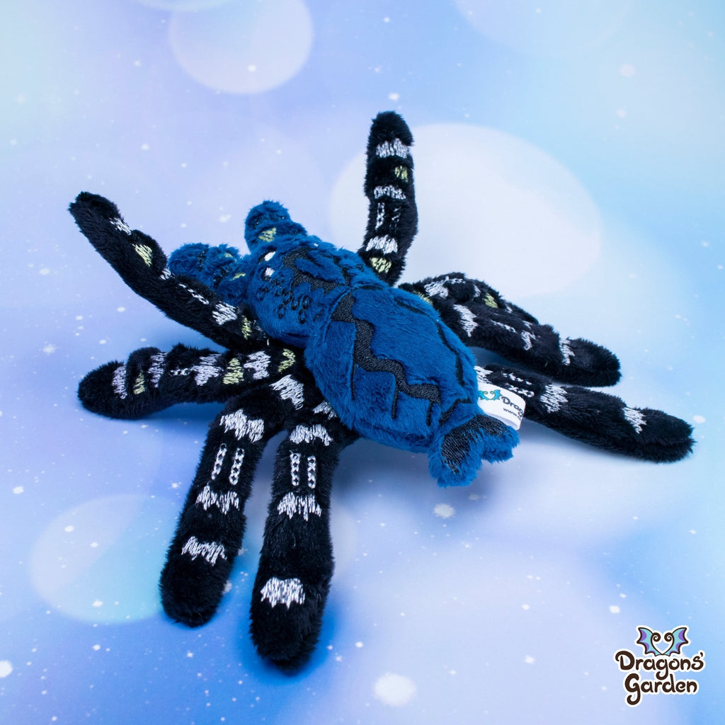 Blue Tarantula Plush - Dragons' Garden - Plushie Original Creation