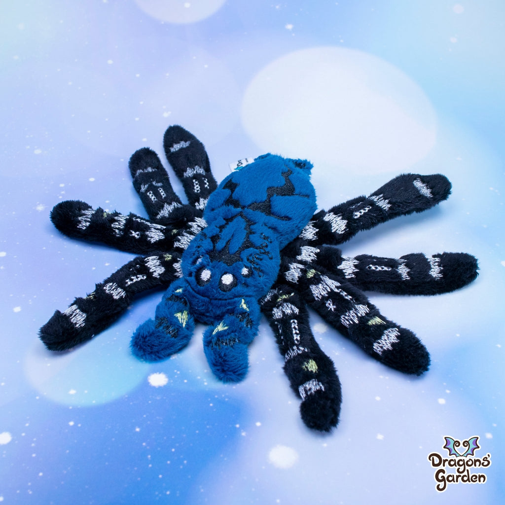 Blue Tarantula Plush - Dragons' Garden - Plushie Original Creation