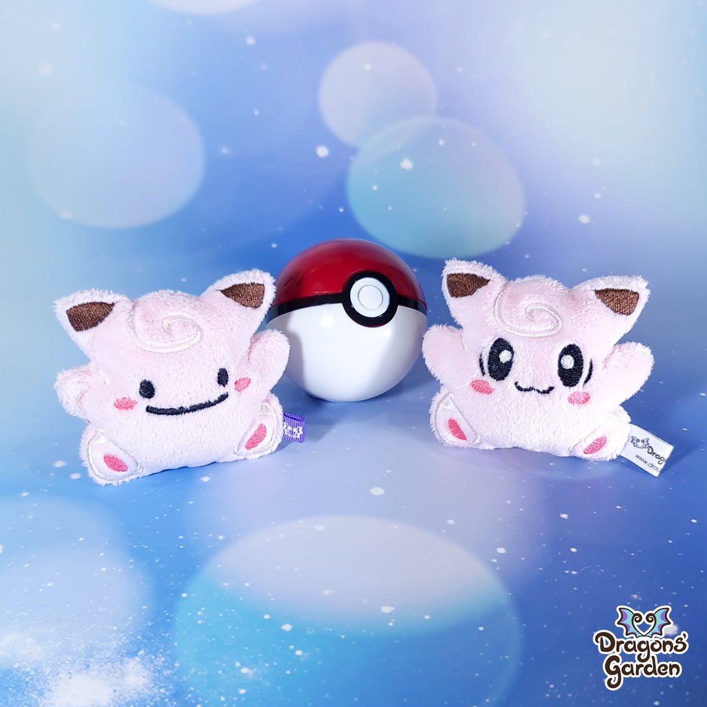 Clefairy Plushie Blob - Dragons' Garden - Regular - Plushie Fan Art