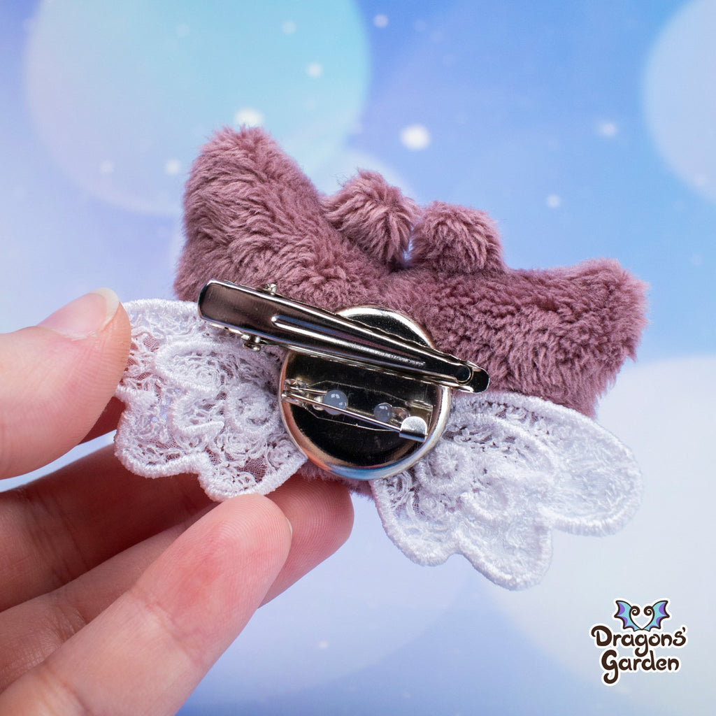 Cookie Lace Dragon Brooch / Clip - Dragons' Garden - Plushie *Limited Edition