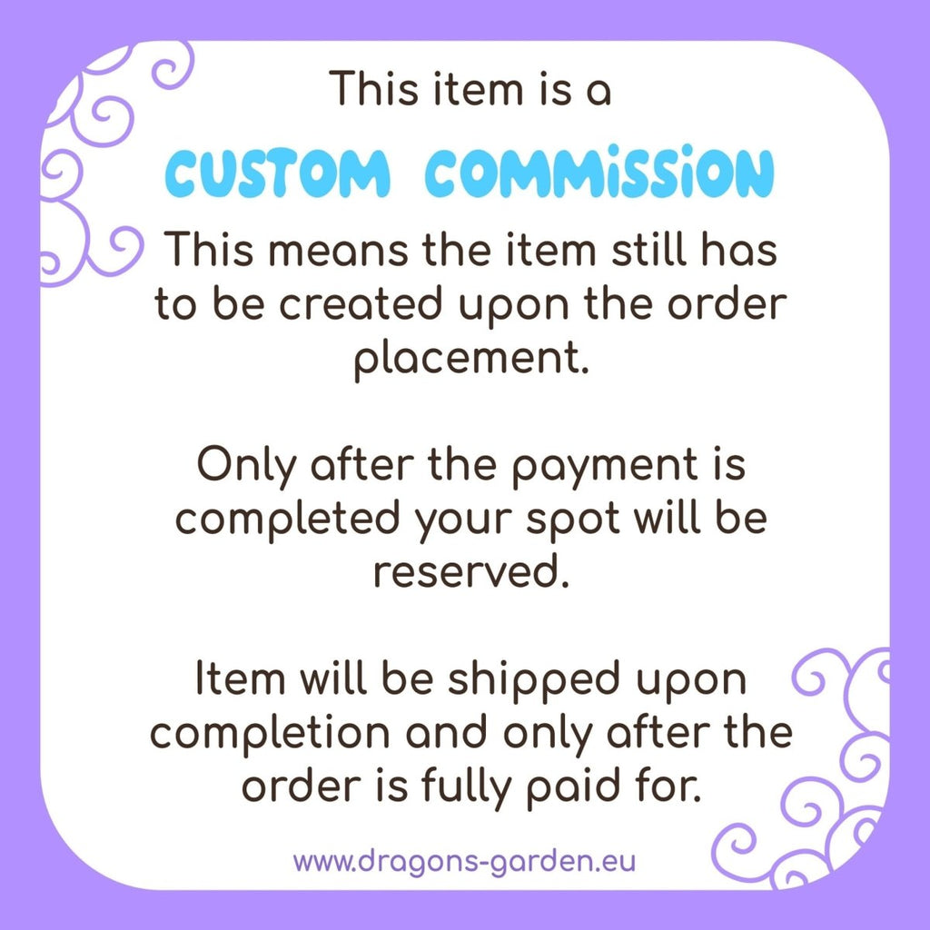 Custom Order | Small Galaxy Wolf - Dragons' Garden - Plushie Custom