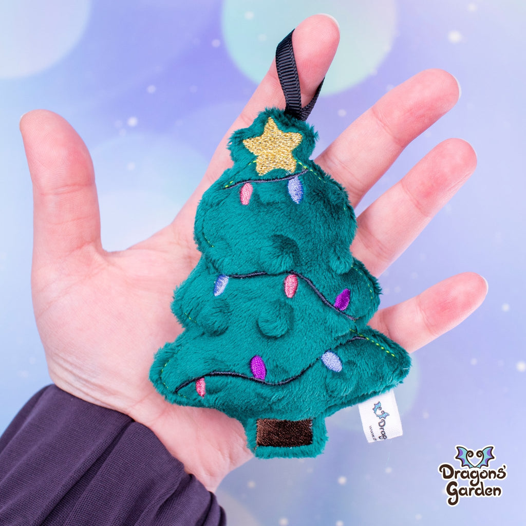 FREE ITH Christmas Tree Charm (Embroidery File 4x4) - Dragons' Garden - Freebie 4x4