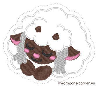 FREE Wooloo Keychain/Patch (Embroidery File 4x4) - Dragons' Garden - Freebie 4x4