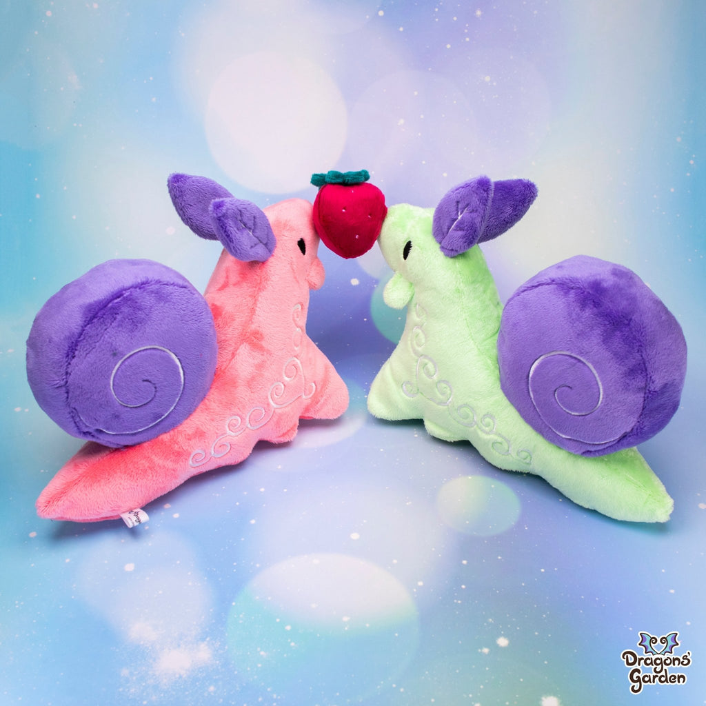 Garden Snail Plushie Sewing Kit - Dragons' Garden - Mint/Lavender - Sewing Kit Sewing Kit