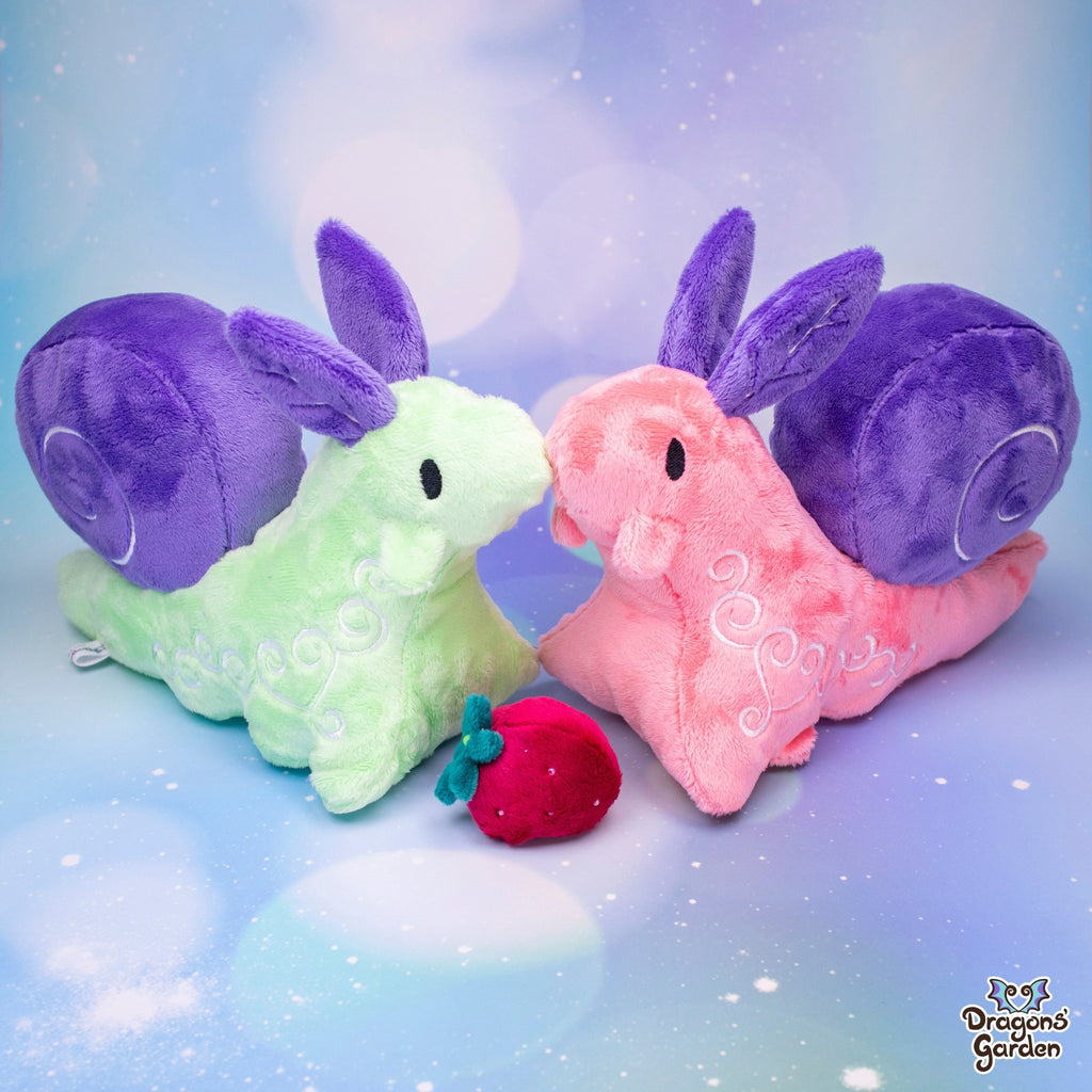 Garden Snail Plushie Sewing Kit - Dragons' Garden - Mint/Lavender - Sewing Kit Sewing Kit