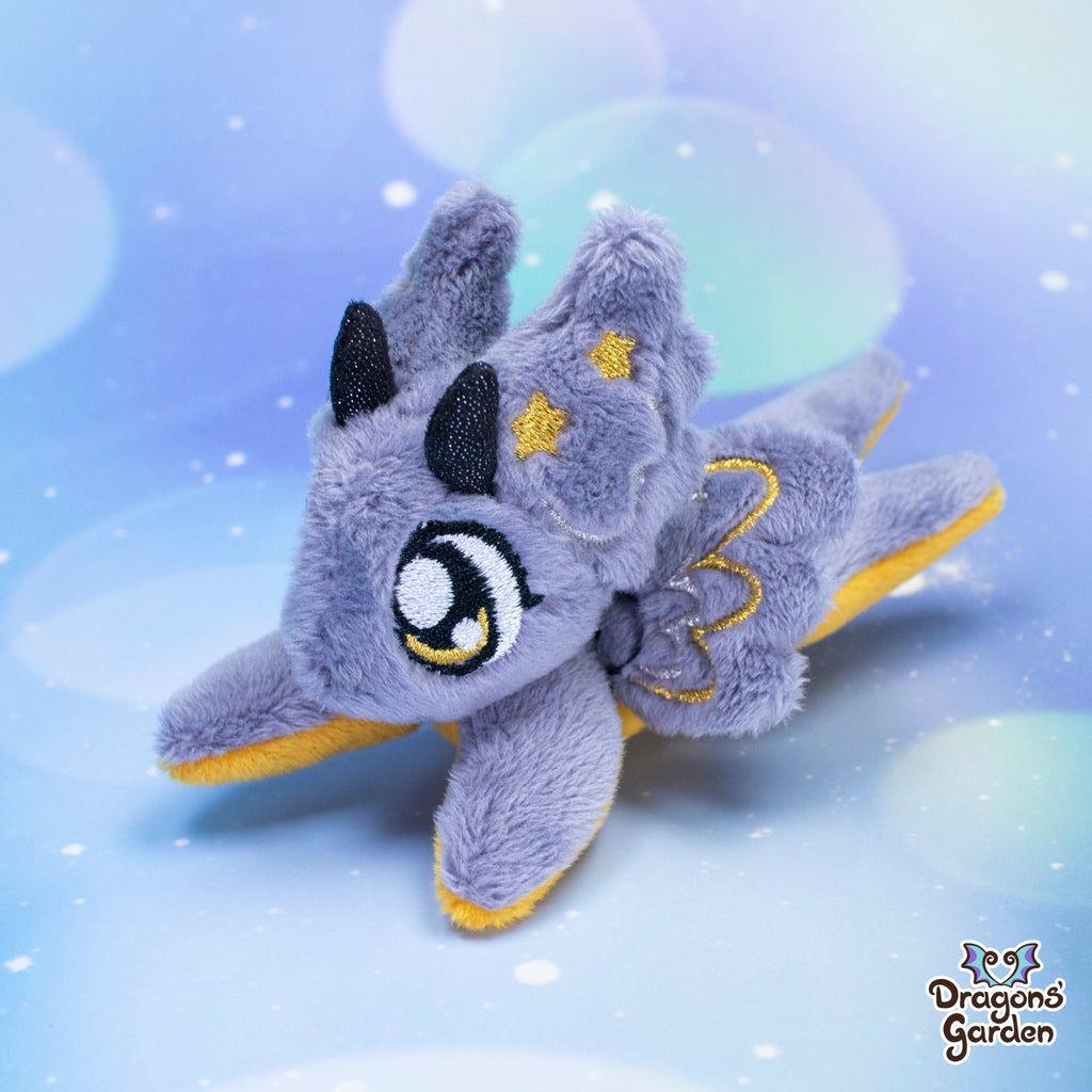 Gold & Silver | Tiny Magnetic Dragon Plushies - Dragons' Garden - Silver Belly - Plushie
