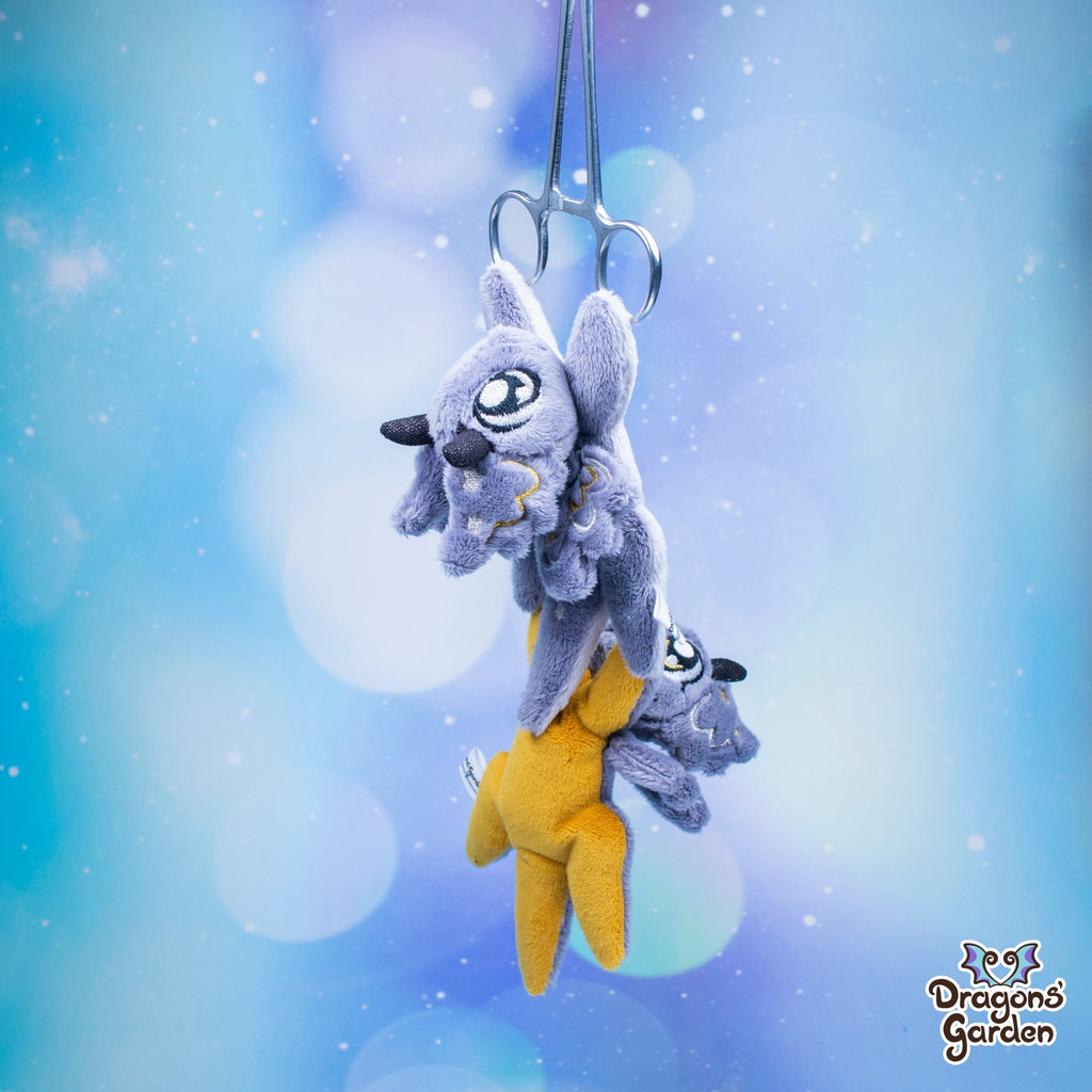 Gold & Silver | Tiny Magnetic Dragon Plushies - Dragons' Garden - Silver Belly - Plushie