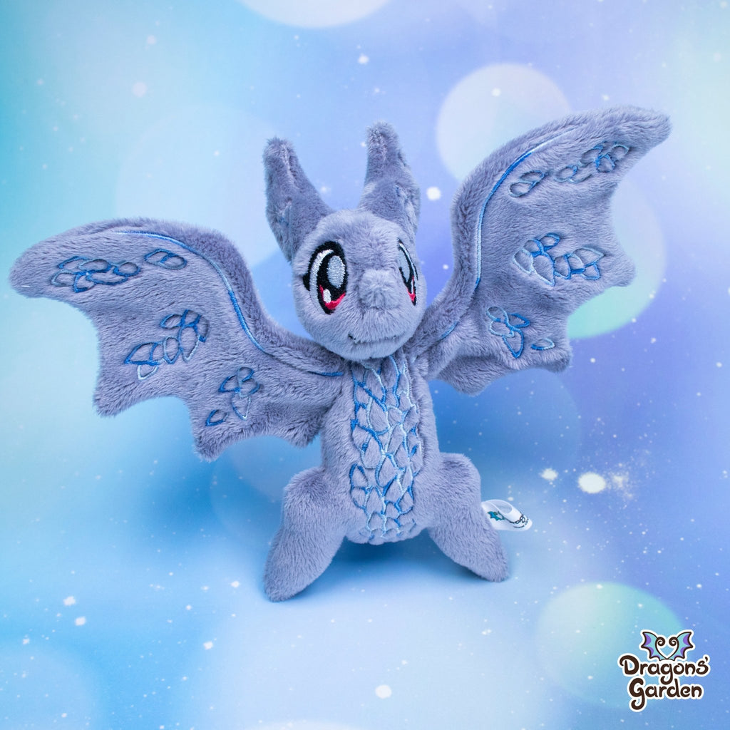 Gray Ice Wyvern | Tiny Dragon Plushies - Dragons' Garden - Plushie