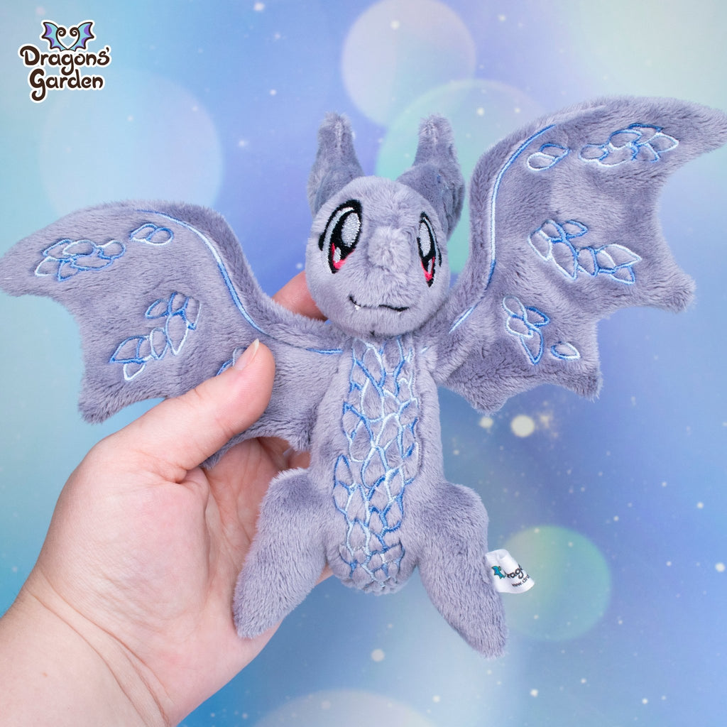 Gray Ice Wyvern | Tiny Dragon Plushies - Dragons' Garden - Plushie