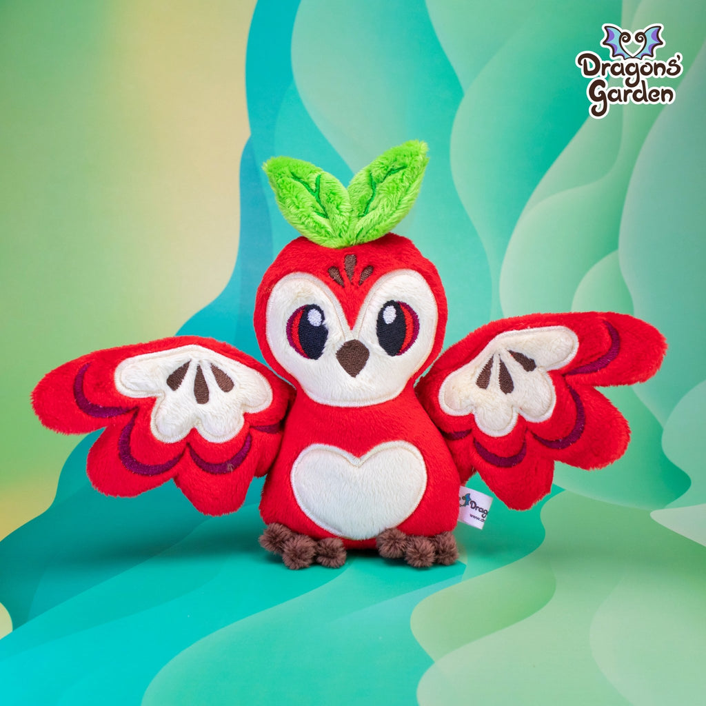 ITH Apple Fruit Owl Plush Embroidery Pattern - Dragons' Garden - Pattern 4x4