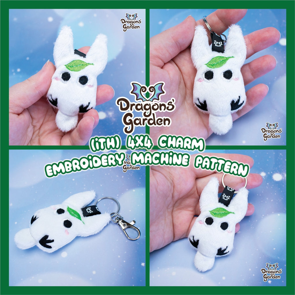 ITH Bunny Spirit Charm - Dragons' Garden - Pattern *New