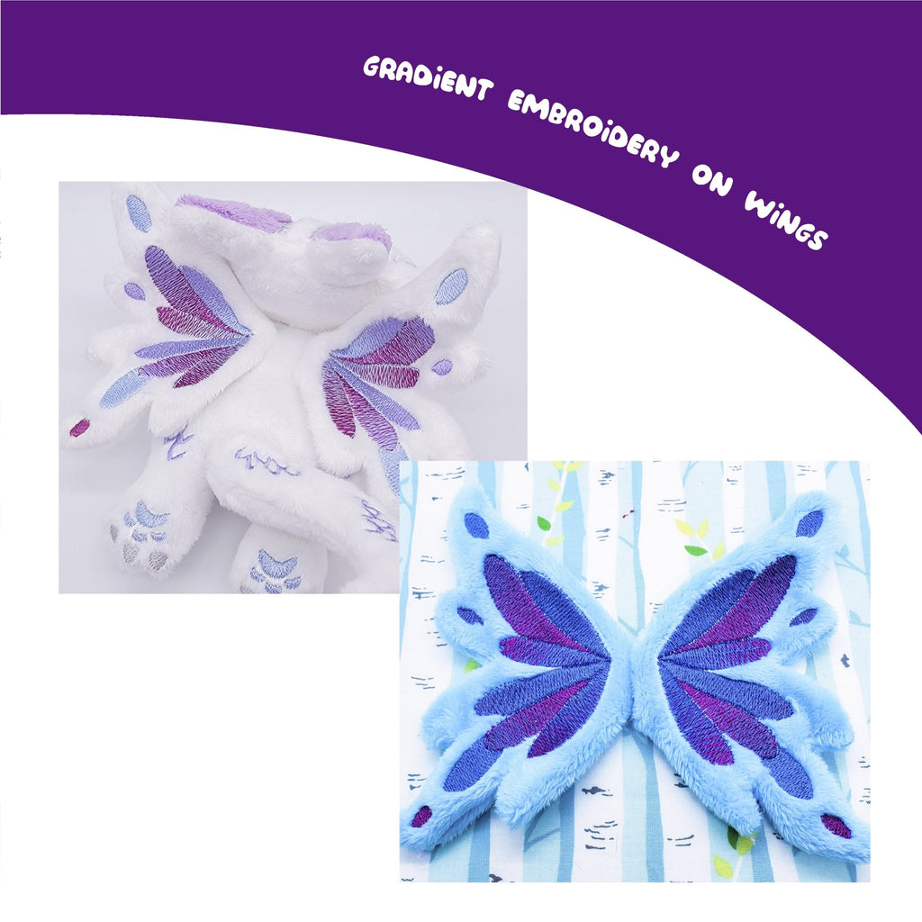 ITH Butterfly Dragoness Plushie Pattern - Dragons' Garden - Pattern 4x4