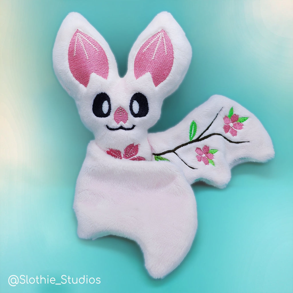 ITH Cherry Blossom Bat Plushie Embroidery Pattern - Dragons' Garden - Pattern 4x4