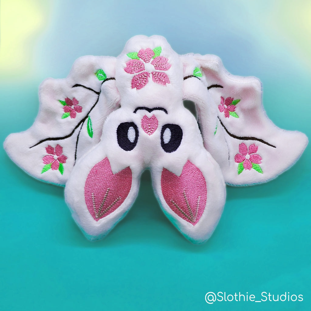 ITH Cherry Blossom Bat Plushie Embroidery Pattern - Dragons' Garden - Pattern 4x4