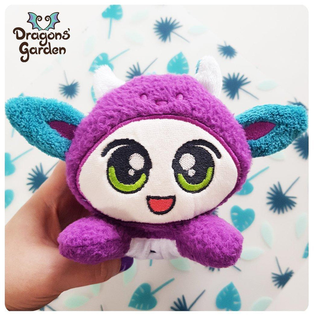 ITH Chibi Dolls in Animal Costumes Plushies Embroidery Pattern - Dragons' Garden - Pattern 5x7