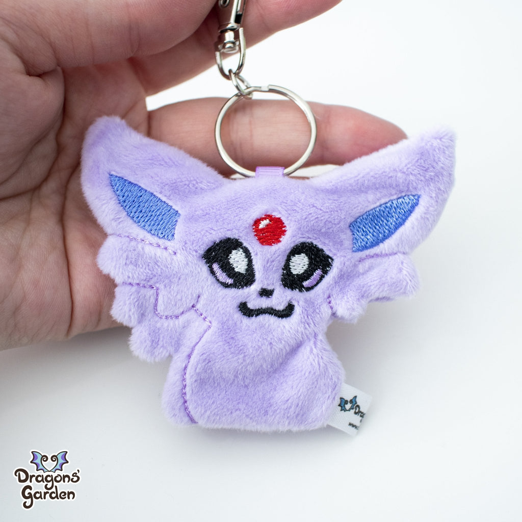 ITH Cute Espeon Zipper Pouch Charm Embroidery Pattern - Dragons' Garden - Pattern 4x4